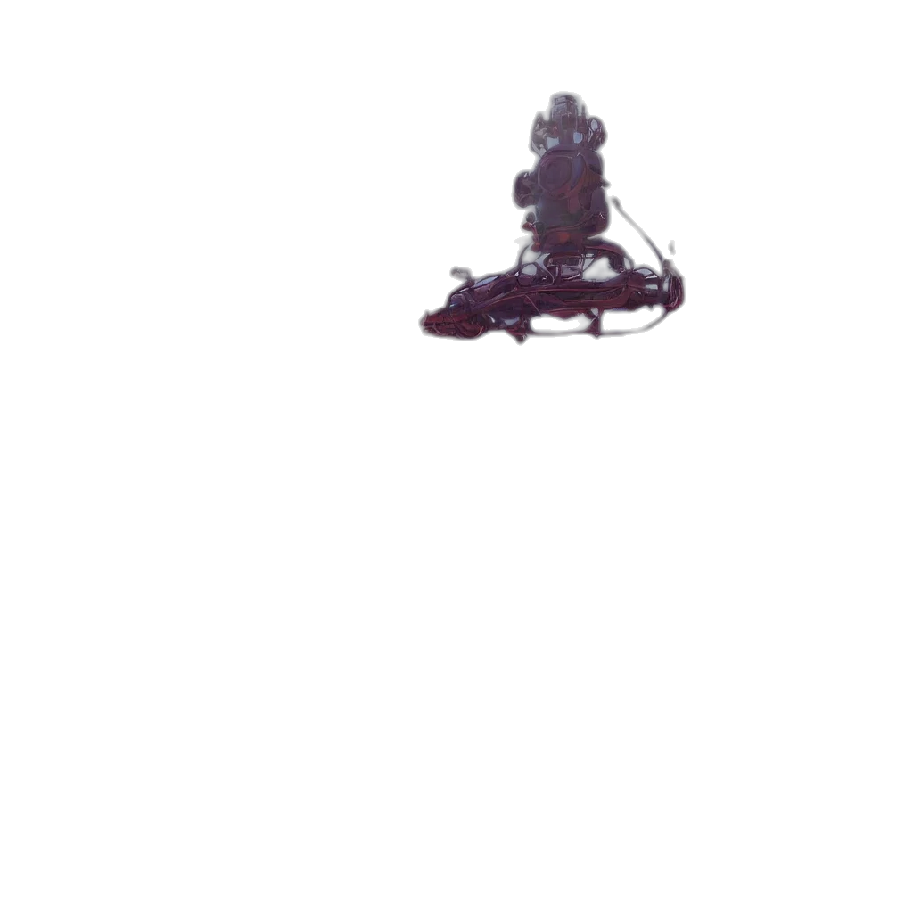 robot, dragon, staff, weapon transparent PNG cut-out