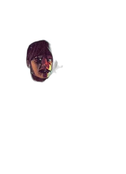 face, mask, creature, hair transparent PNG cut-out