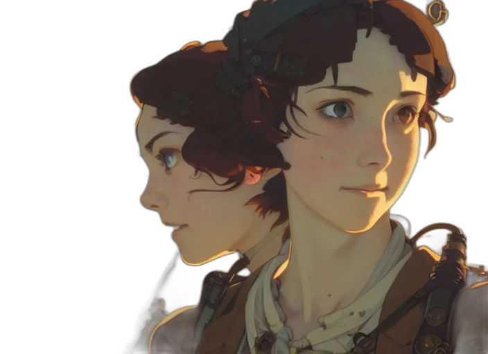 face, hat, crown, concept art transparent PNG cut-out
