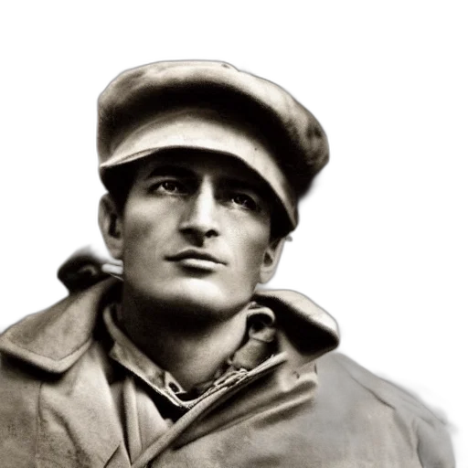 jacket, face, hat, staff transparent PNG cut-out