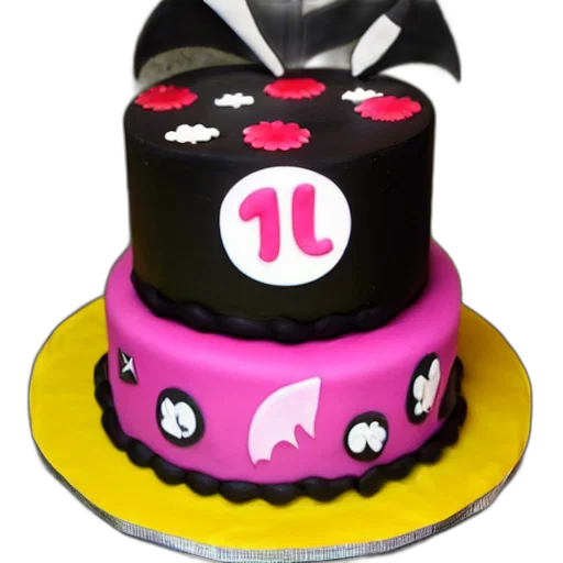 3d render, bat, birthday, cake transparent PNG cut-out
