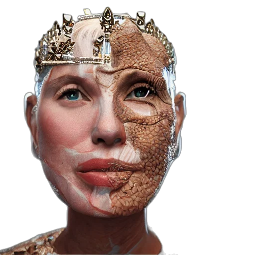 mask, robot, face, crown transparent PNG cut-out