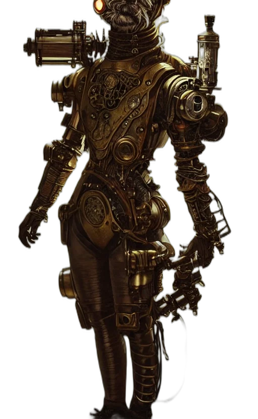 robot, weapon, staff, concept art transparent PNG cut-out