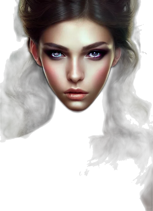 face, mask, crown, hair transparent PNG cut-out