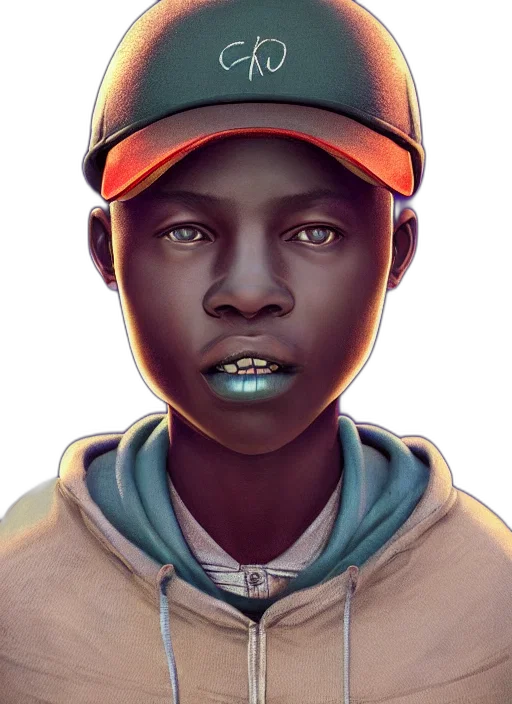face, hat, jacket, creature transparent PNG cut-out