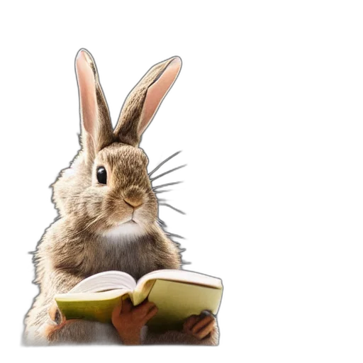 animal, photorealistic, cottontail, rabbit transparent PNG cut-out