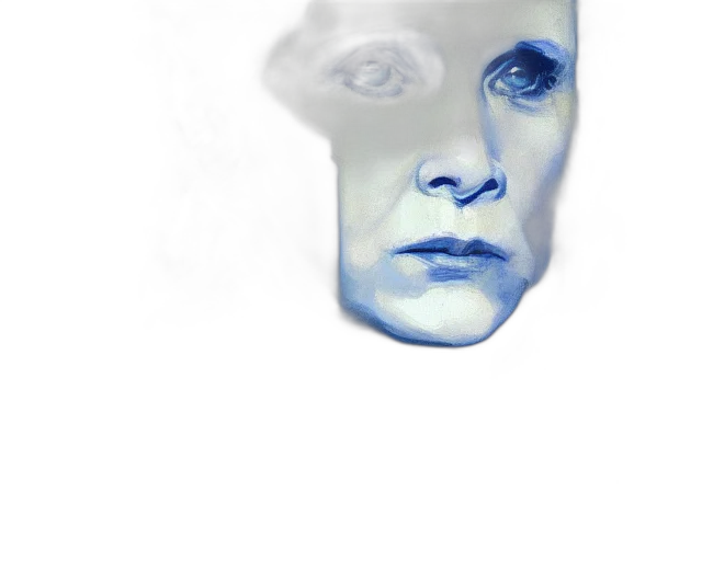 face, mask, robot, creature transparent PNG cut-out