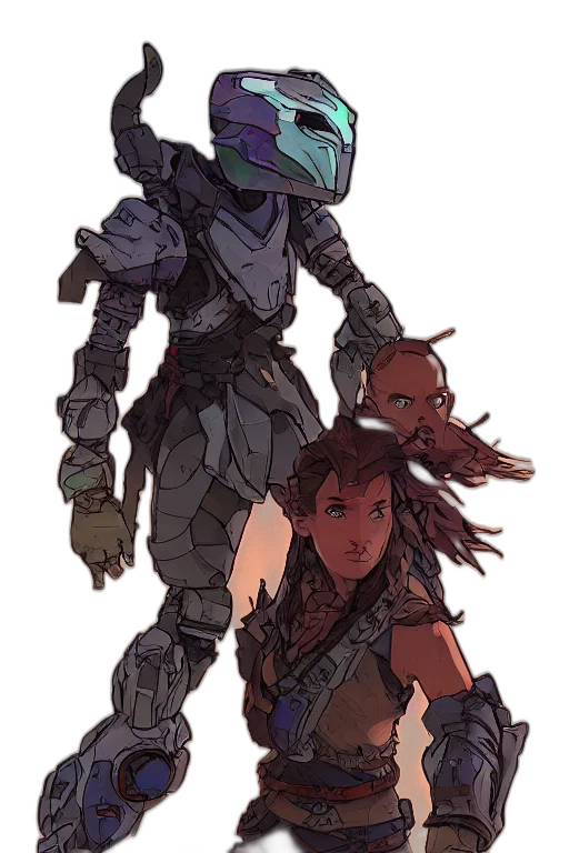 robot, weapon, sword, concept art transparent PNG cut-out