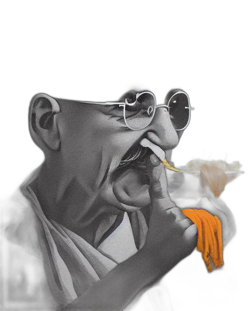 food, face, mask, photorealistic transparent PNG cut-out