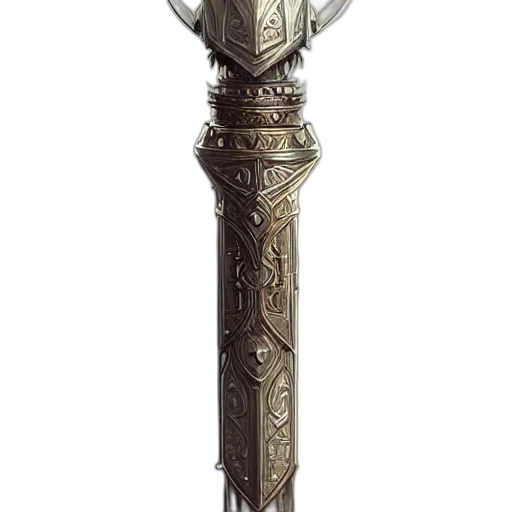 sword, staff, weapon, jewelry transparent PNG cut-out