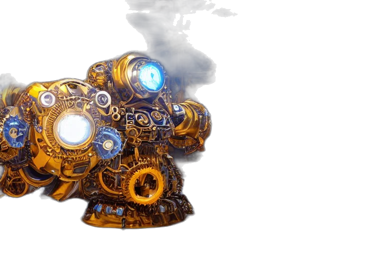 robot, mask, weapon, jewelry transparent PNG cut-out