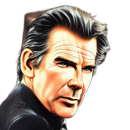 face, photorealistic, comic book art, cartoon transparent PNG cut-out