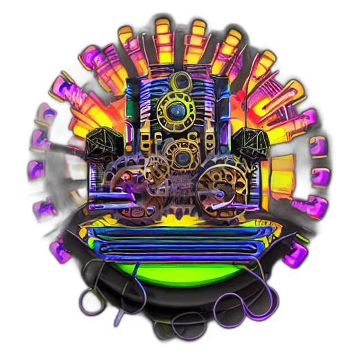 robot, weapon, car, crown transparent PNG cut-out