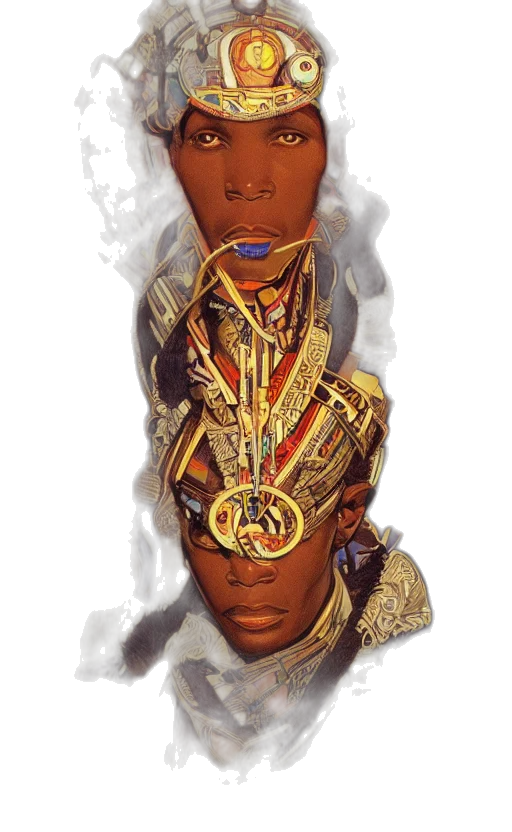 mask, crown, jewelry, robot transparent PNG cut-out
