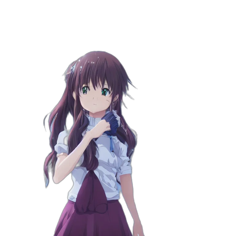 dress, staff, anime, concept art transparent PNG cut-out