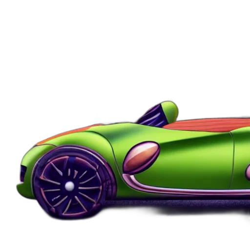 car, 3d render, concept art, photorealistic transparent PNG cut-out