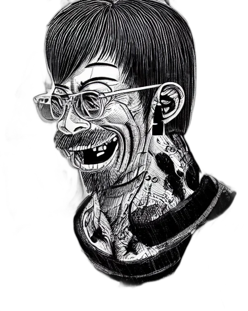 mask, face, creature, staff transparent PNG cut-out