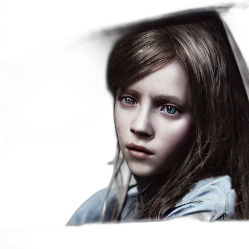 face, car, hair, photorealistic transparent PNG cut-out