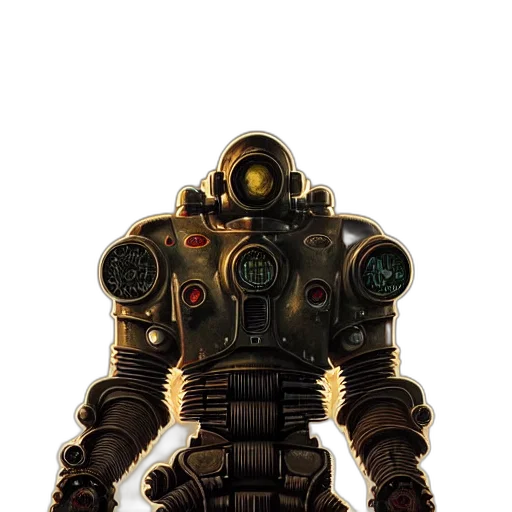 robot, weapon, staff, mask transparent PNG cut-out