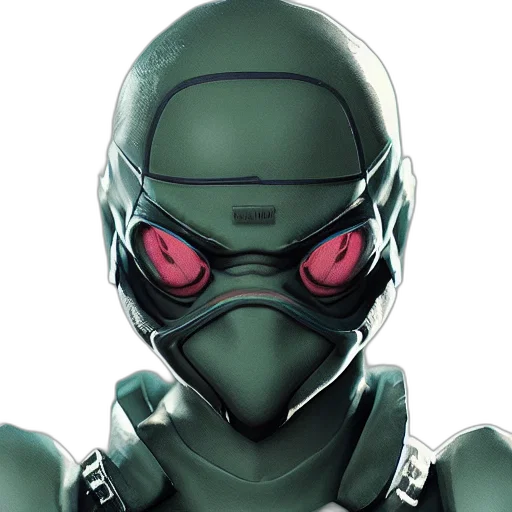 robot, mask, face, concept art transparent PNG cut-out