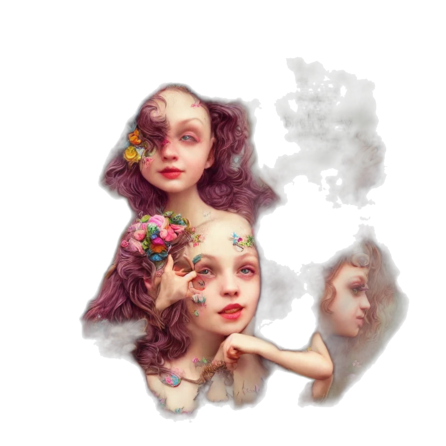 face, crown, mask, creature transparent PNG cut-out