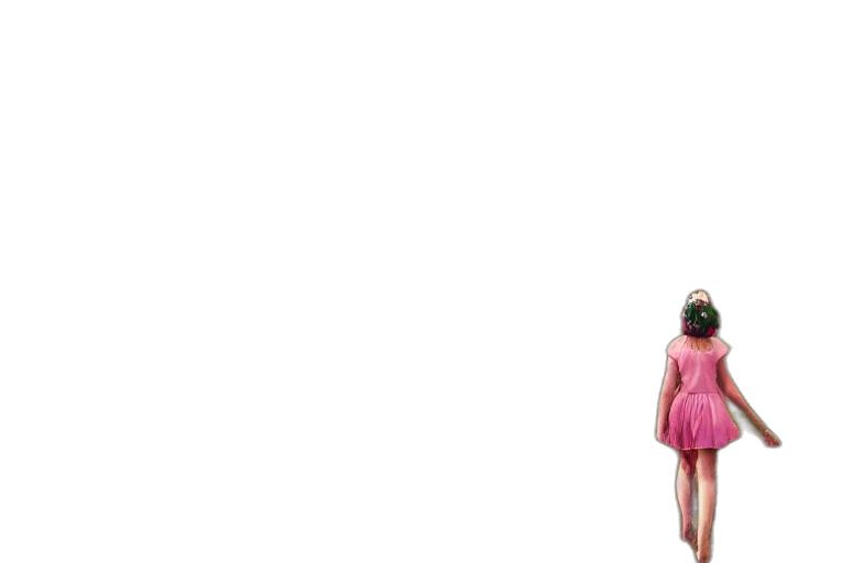 dress, umbrella, creature, hair transparent PNG cut-out