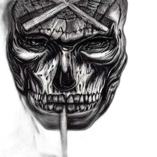 mask, face, comic book art, pencil sketch transparent PNG cut-out