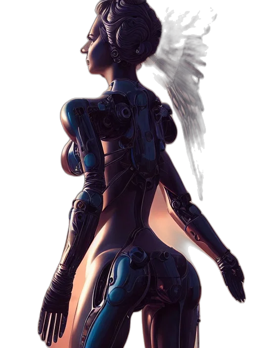 robot, weapon, dress, concept art transparent PNG cut-out