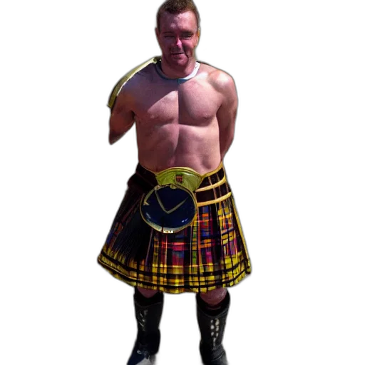 concept art, gladiator, wearing, kilt transparent PNG cut-out