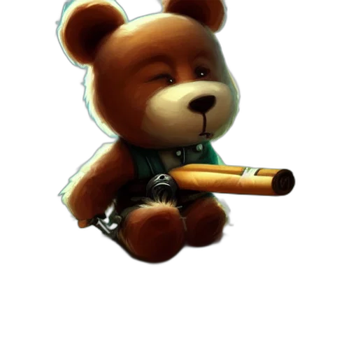 staff, weapon, animal, 3d render transparent PNG cut-out