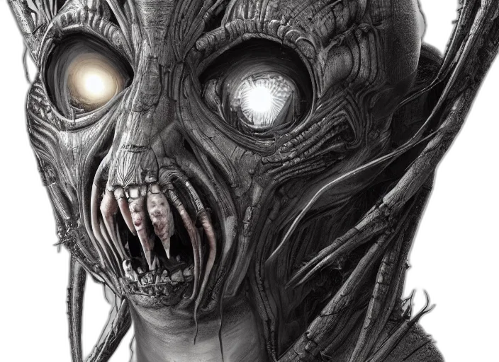 mask, creature, face, comic book art transparent PNG cut-out