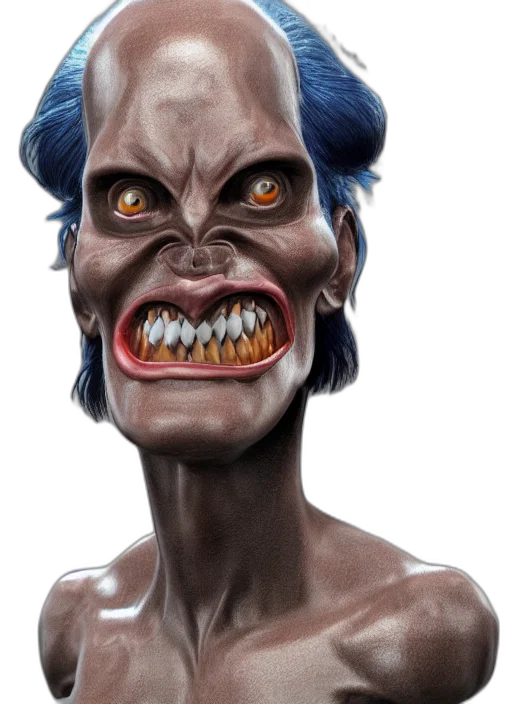 face, mask, creature, concept art transparent PNG cut-out
