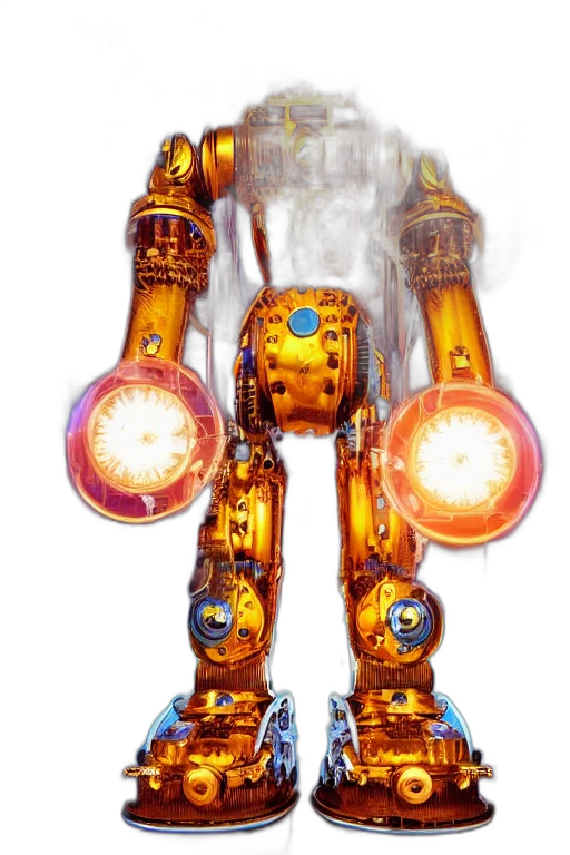 robot, weapon, staff, animal transparent PNG cut-out