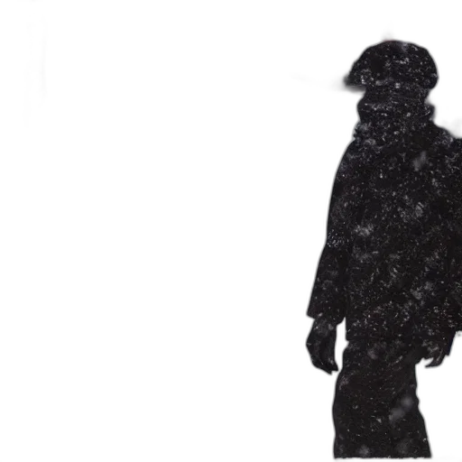 jacket, staff, mask, face transparent PNG cut-out