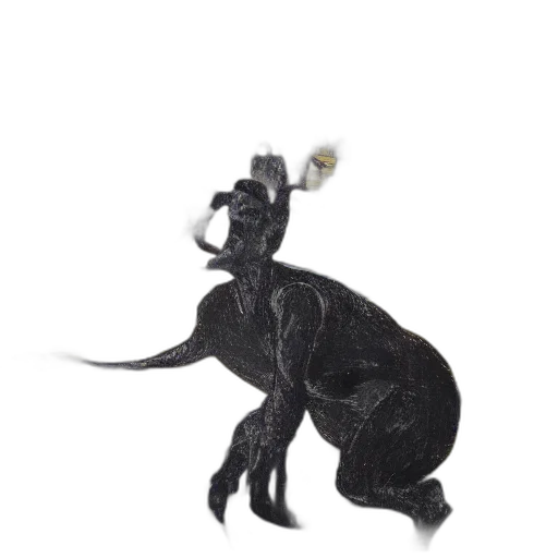 animal, dragon, staff, creature transparent PNG cut-out