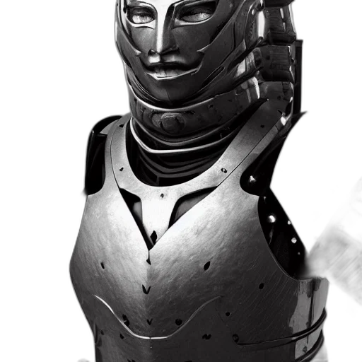 robot, mask, face, sword transparent PNG cut-out