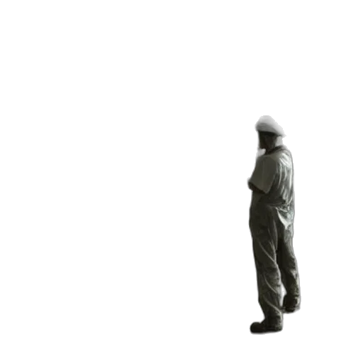 staff, robot, hat, jacket transparent PNG cut-out