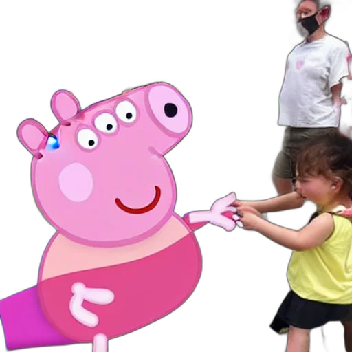 animal, peppa, pig, getting transparent PNG cut-out