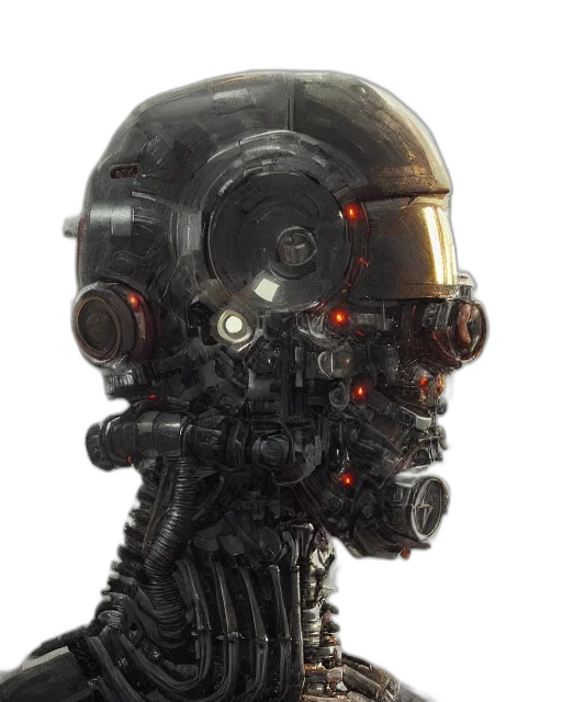 robot, mask, face, creature transparent PNG cut-out