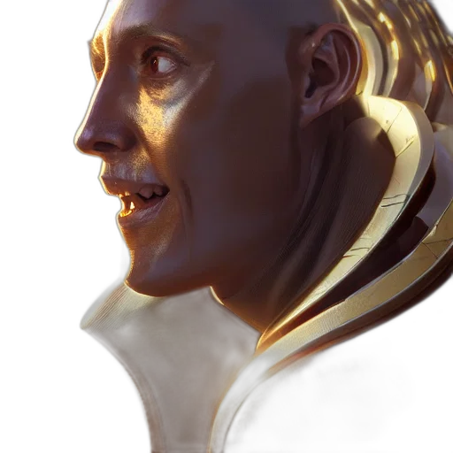 face, mask, staff, robot transparent PNG cut-out