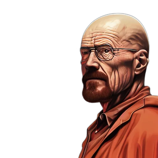 face, comic book art, concept art, photorealistic transparent PNG cut-out