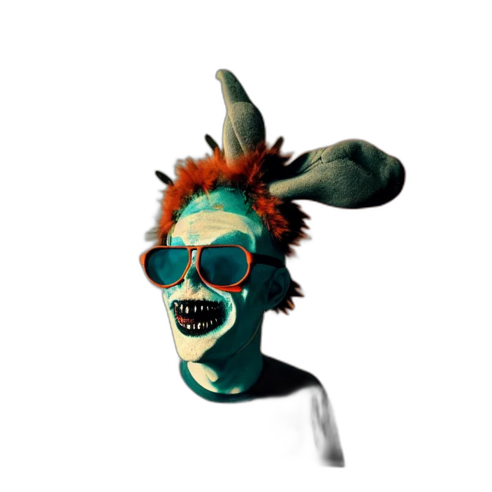 mask, staff, creature, face transparent PNG cut-out