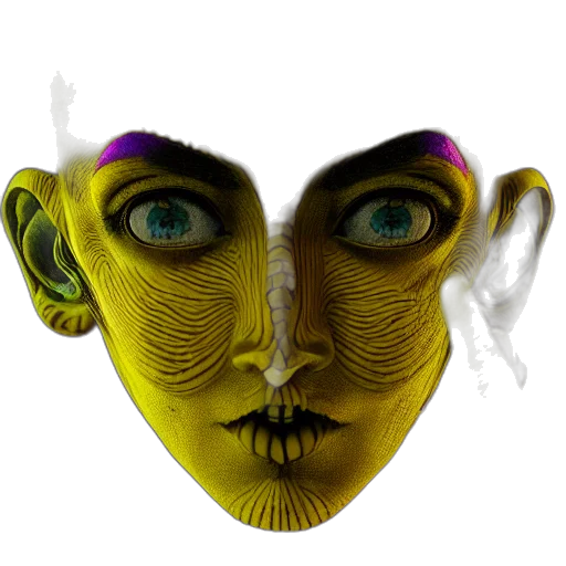 mask, face, creature, robot transparent PNG cut-out