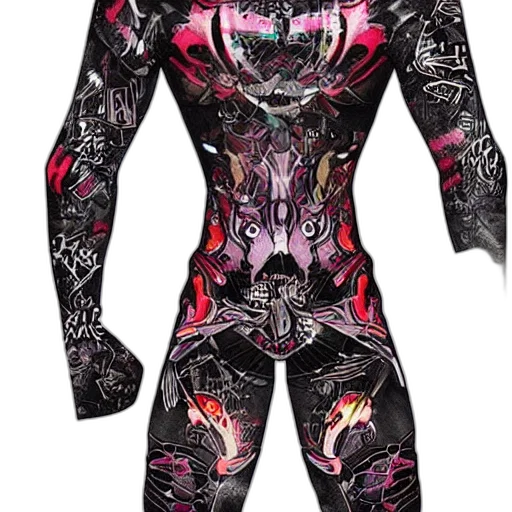 jacket, cyberpunk, concept art, dark transparent PNG cut-out