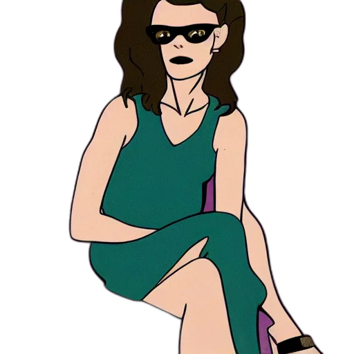 dress, cartoon, concept art, pixel art transparent PNG cut-out