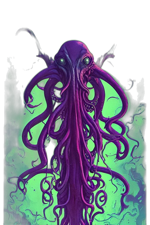creature, hair, staff, concept art transparent PNG cut-out