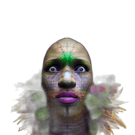 face, mask, creature, robot transparent PNG cut-out