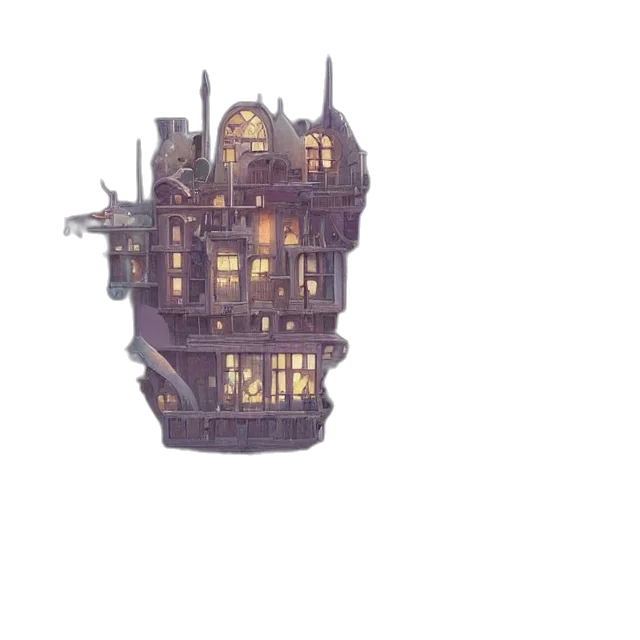 building, crown, weapon, furniture transparent PNG cut-out