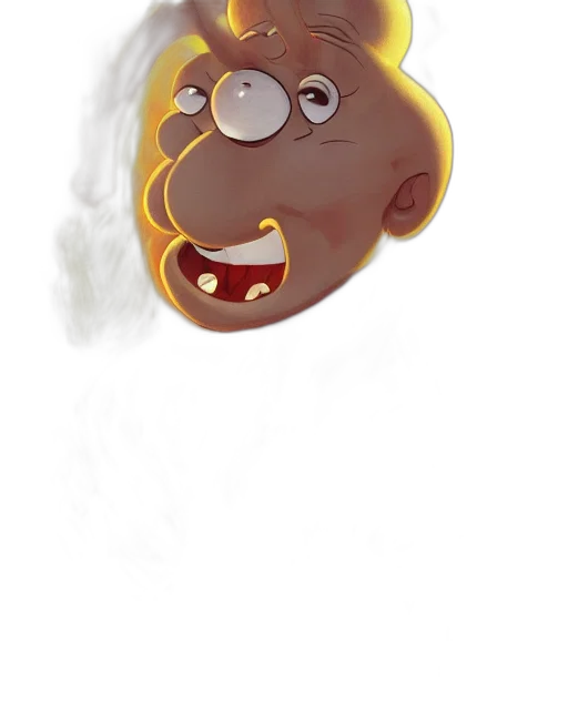 face, mask, staff, creature transparent PNG cut-out