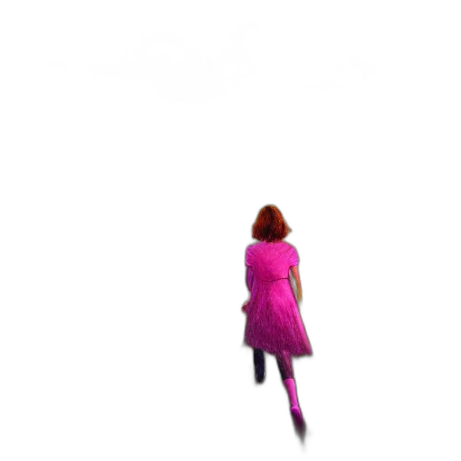 dress, jacket, umbrella, staff transparent PNG cut-out